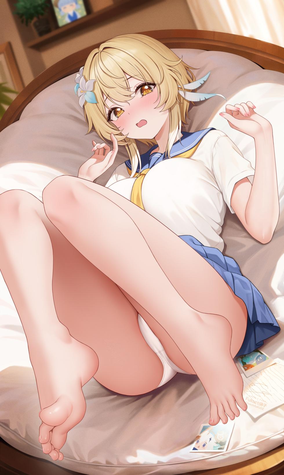 [Fukuro Daizi] Lumine feet (Genshin Impact) - Page 6