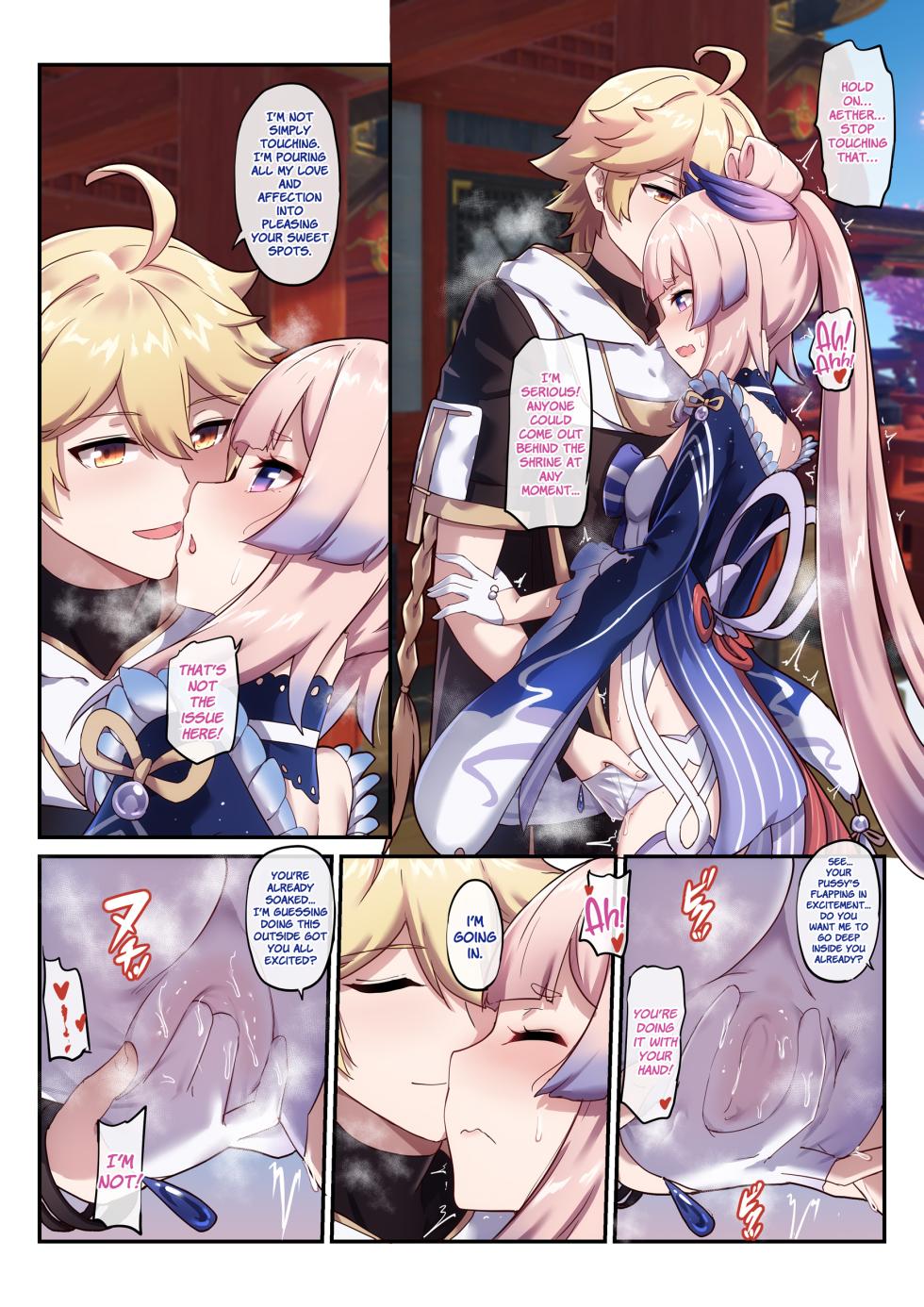 [Longow Flintlock] Kokomi & Miko ~ Love is war (Genshin Impact) [English] [LunaticSeibah] - Page 7