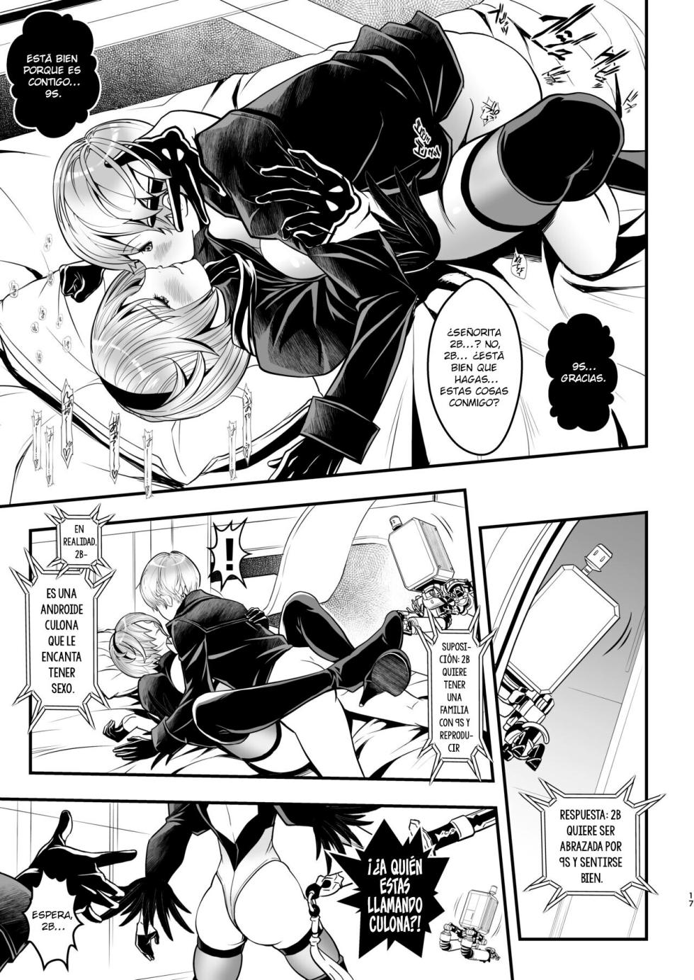 [Metabo Offensive Smell Uproar (Itachou)] Onna Senshinokyuusoku | Female Warrior Rest (Nier: Automata) [Spanish] [Digital] - Page 17