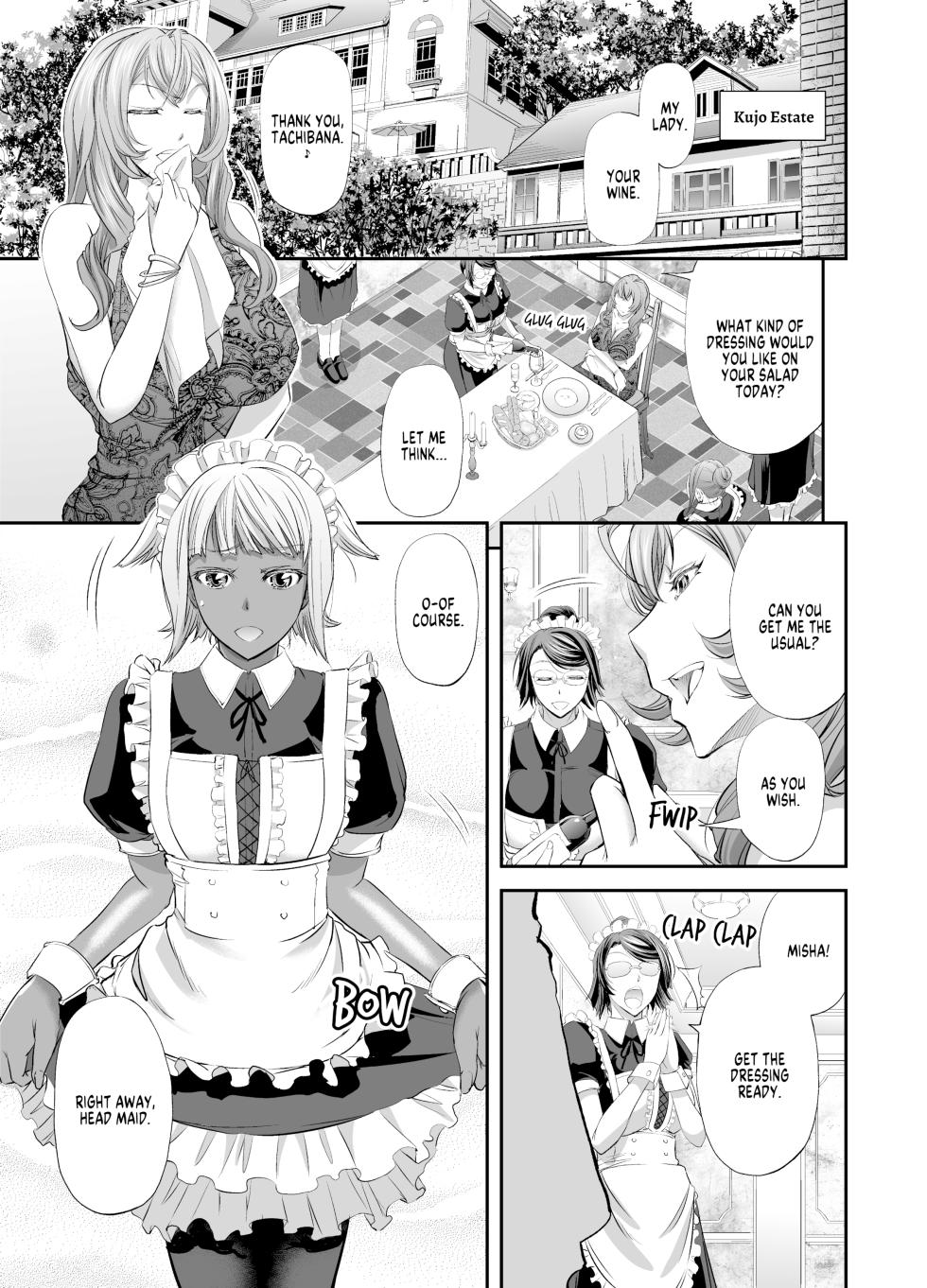 [No Such Agency (Kikuichi Monji)] Kyuujyougaruyuu Aigan Maid no Shitsukekata | Kujo-style Maid Discipline [English] [Decensored] - Page 2