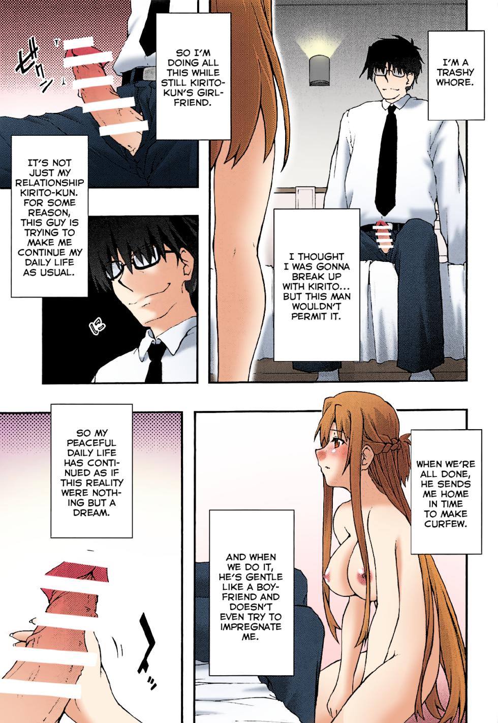 [sandglass (Uyuu Atsuno)] ochiru -asuna3- (Sword Art Online) [English] [Brolen/Nisor] [Colorized] - Page 8