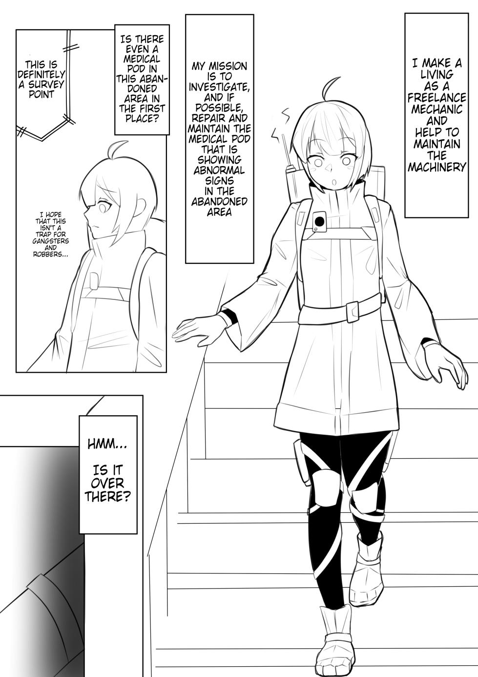 [Aries] Henna Iryō Poddo De Raba Nurarete TS Suru Hanashi | A Story About Getting Rubberized in a Strange Medical Pod [English] - Page 1