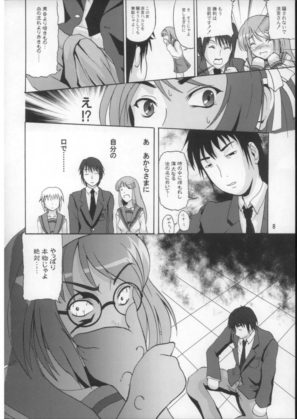 (C70) [D-heaven (Amanogami Dai)] Suzumiya Haruhi no iji (The Melancholy of Haruhi Suzumiya) - Page 7