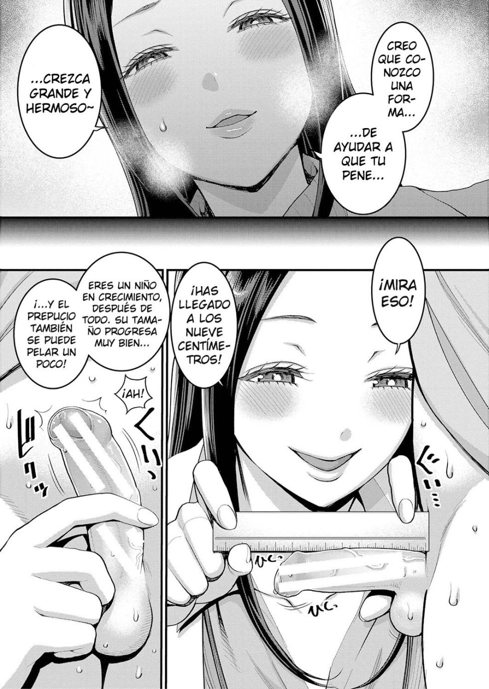 [Agata] Shiori Sensei wa Ochinchin no Sodateya-san | Esta es la historia de un amor sexual entre una enfermera del colegio y el crecimiento del pene de un chico [Spanish][Cark-san][Digital] [1/8] - Page 8
