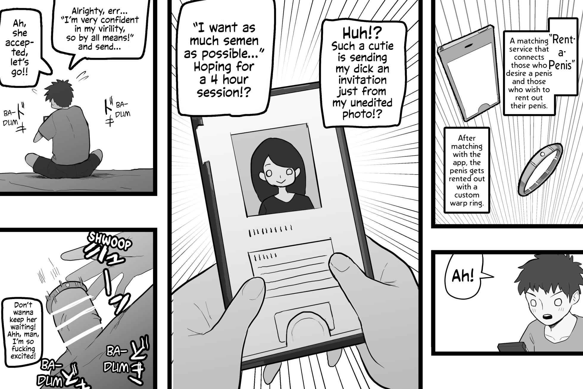 [Subliminal Tenshi] Penis o Rental Suru Onee-chan | Just a Lady Renting a Penis [English] [Solas] - Page 1