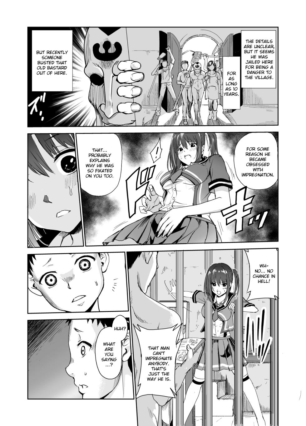 [Raid Socks (Tricky)] Tsuyagari Mura 3 ~Kareshi o Mamoru Tame Hikyou no Mura de Kyousei Gohoushi & NTR Sex~ [English] [Ruru Scanlations] - Page 9