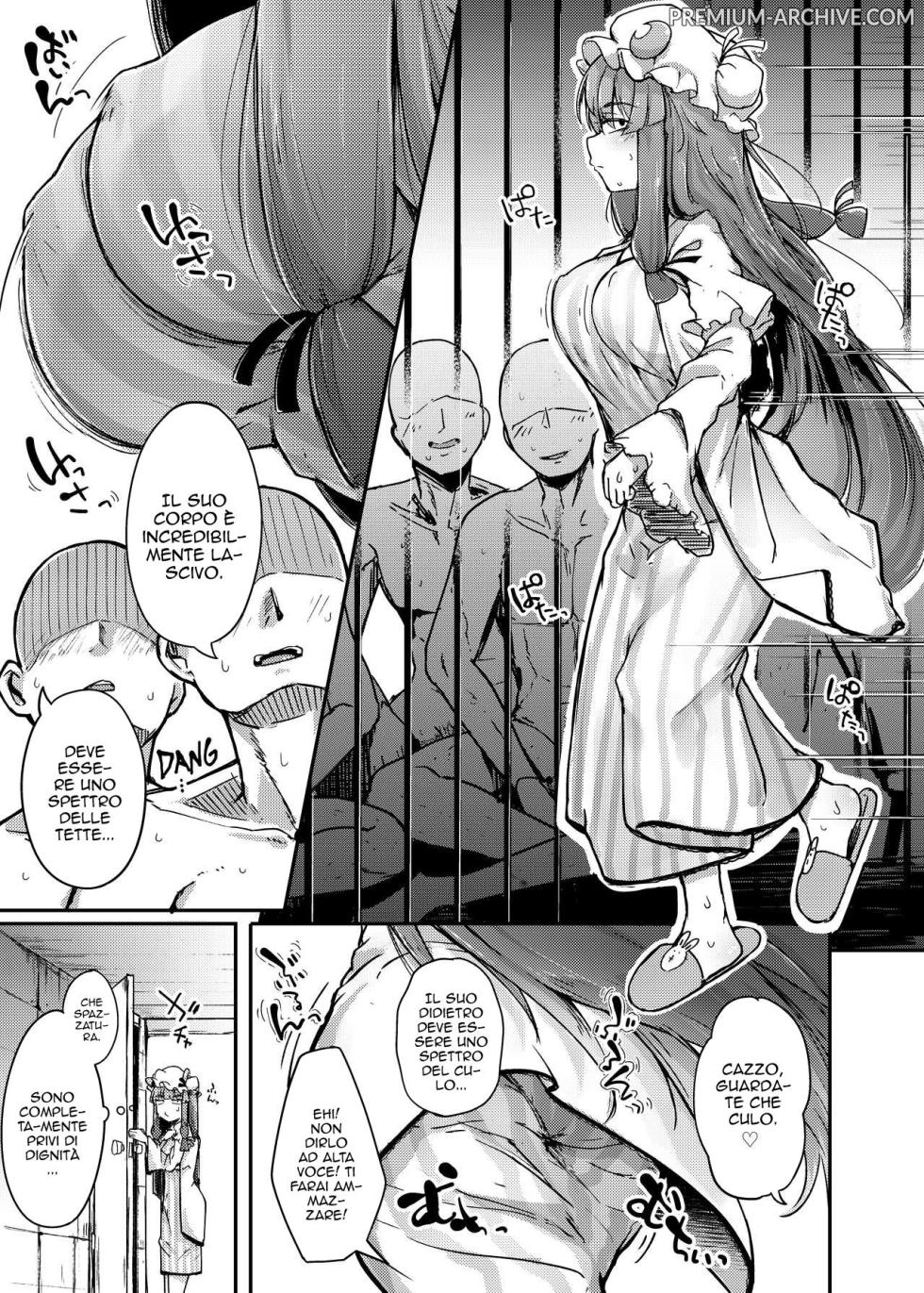 [Jikahatsudensho (flanvia)] Ana to Muttsuri Dosukebe Daitoshokan | Il Buco e la Bibliotecaria Perversa (Touhou Project) [Italian] [Digital] - Page 5