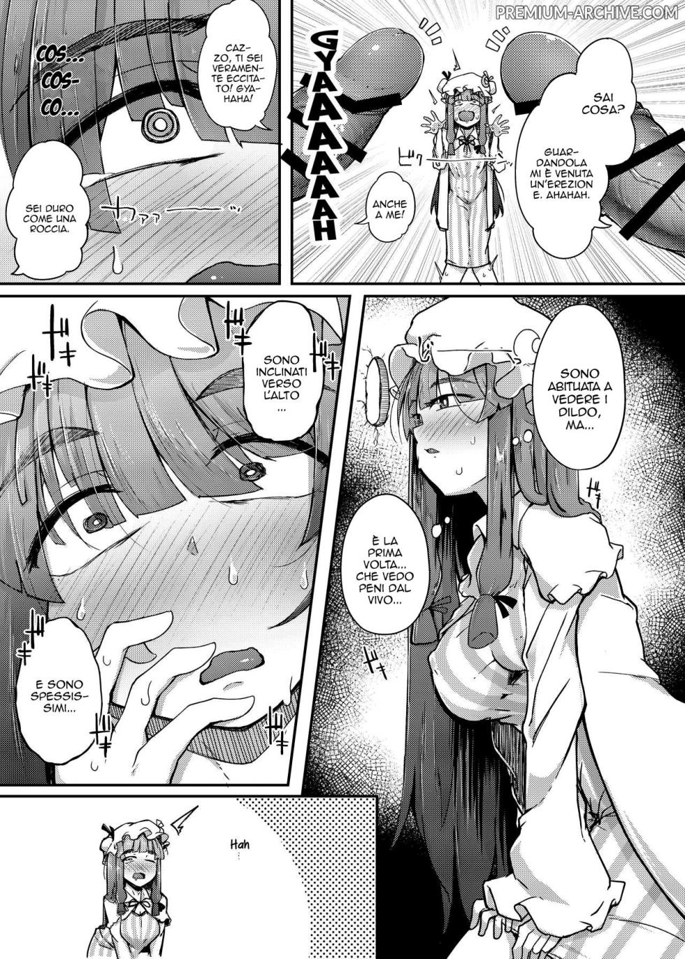 [Jikahatsudensho (flanvia)] Ana to Muttsuri Dosukebe Daitoshokan | Il Buco e la Bibliotecaria Perversa (Touhou Project) [Italian] [Digital] - Page 7