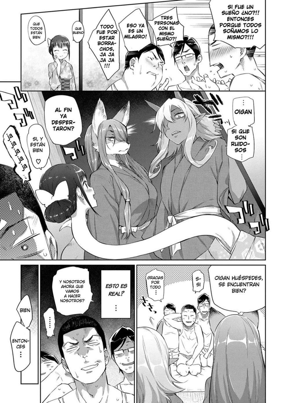 [Mizone] Otomari wa Youkaisou e | Pasando la noche en una Villa Youkaai (Bakemono Ecchi) [Spanish] [Harenchi no Fansub] [Decensored] - Page 8