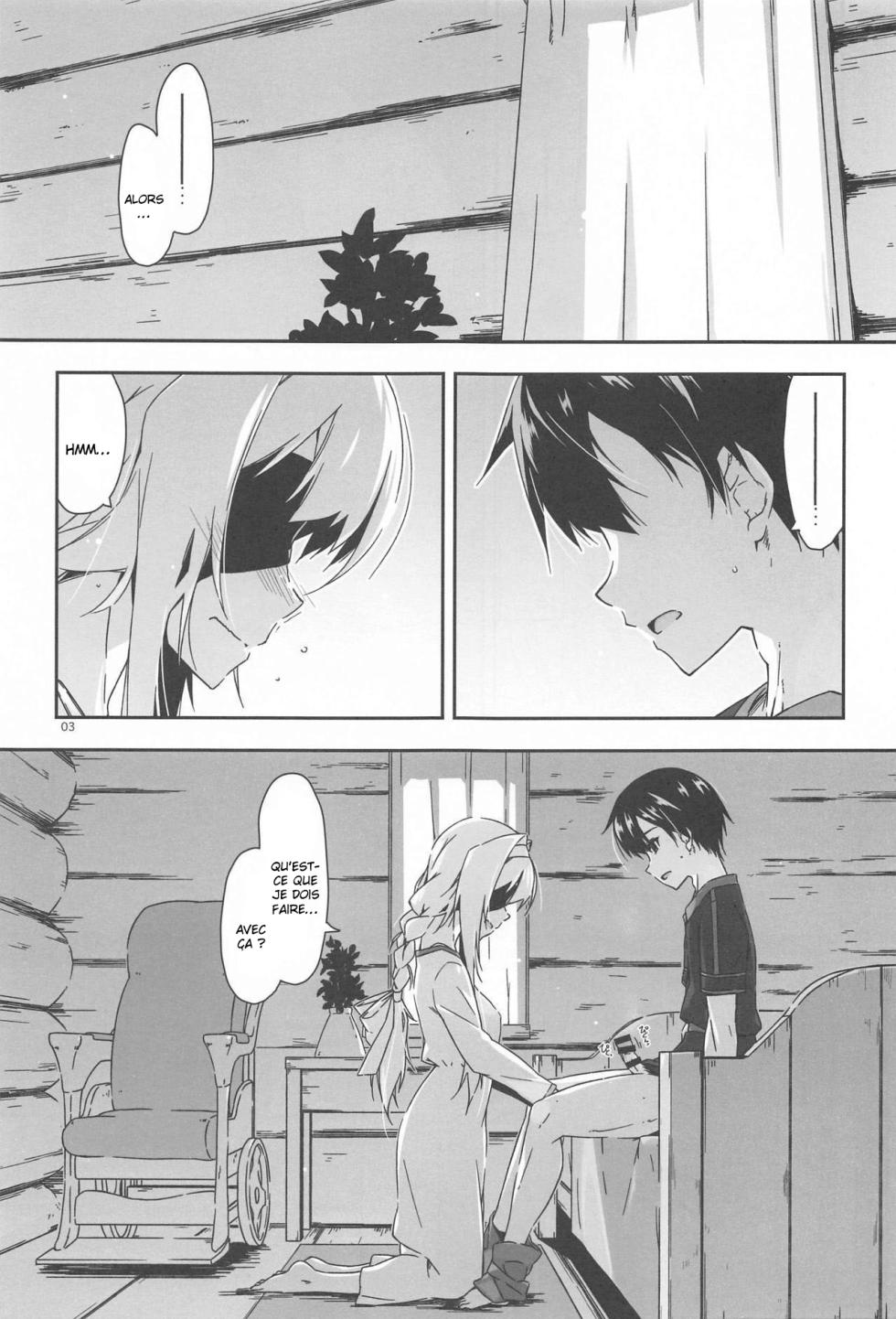 (Hataket) [ANGYADOW (Shikei)] Alice no Naisho | Le secret d'Alice (Sword Art Online) [French] [O-S] - Page 2