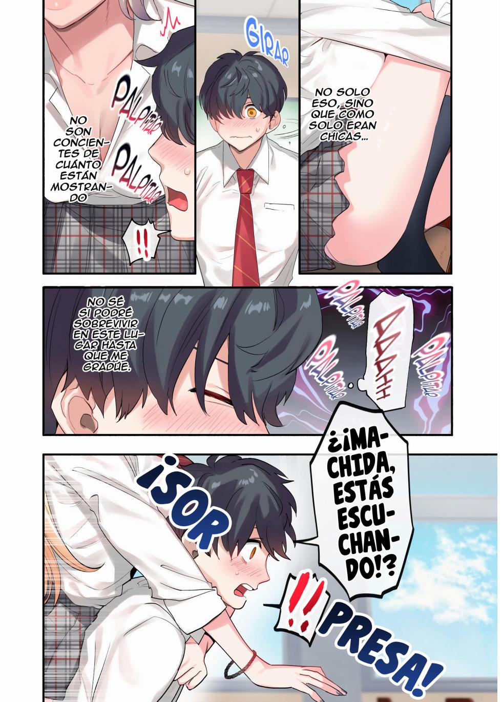 [Oniben Katze & Shituzhi] Class de Otoko wa Boku Hitori!? ~Kawaii Anoko-tachi ni Kakomarete~ | El Único Chico En La Clase ~Rodeado De Bellezas~ [Spanish] [Anime no Mansebia] [Digital] - Page 3