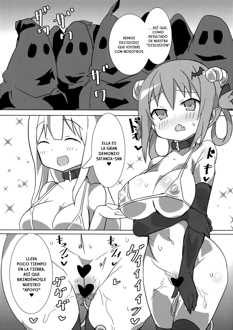 (C94) [Gedoudan (Gedou Danshaku)] Dai Akuma tai SEX kyoudan | La Gran Demonio VS el culto del SEXO (Gabriel DropOut) [Spanish] - Page 4