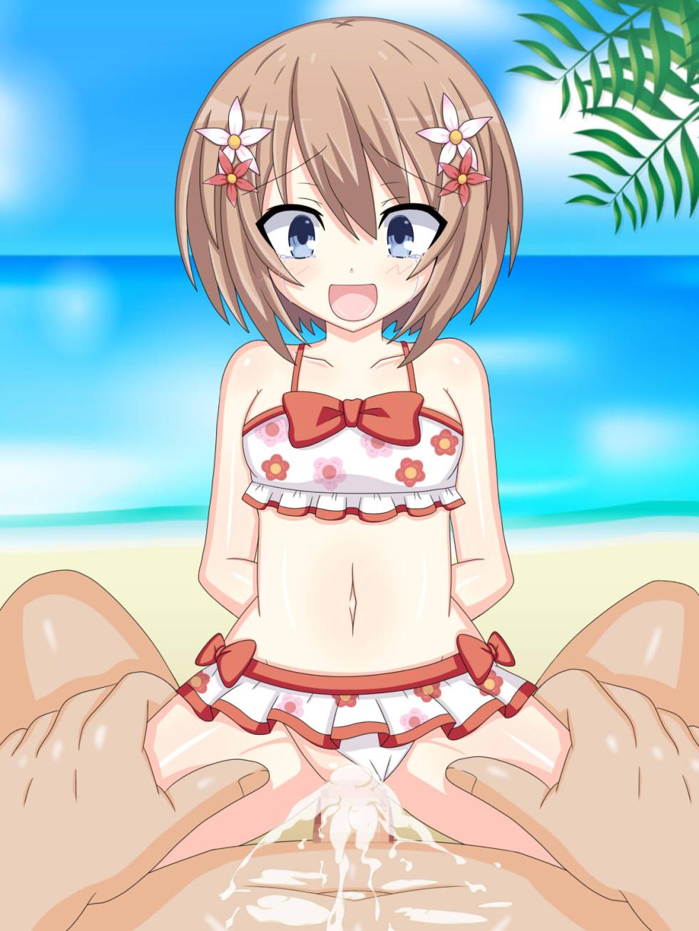 [Tan Tan Tanuki (Tyagama)] Hypervariation CG Blanc - Beach (Hyperdimension Neptunia) - Page 8
