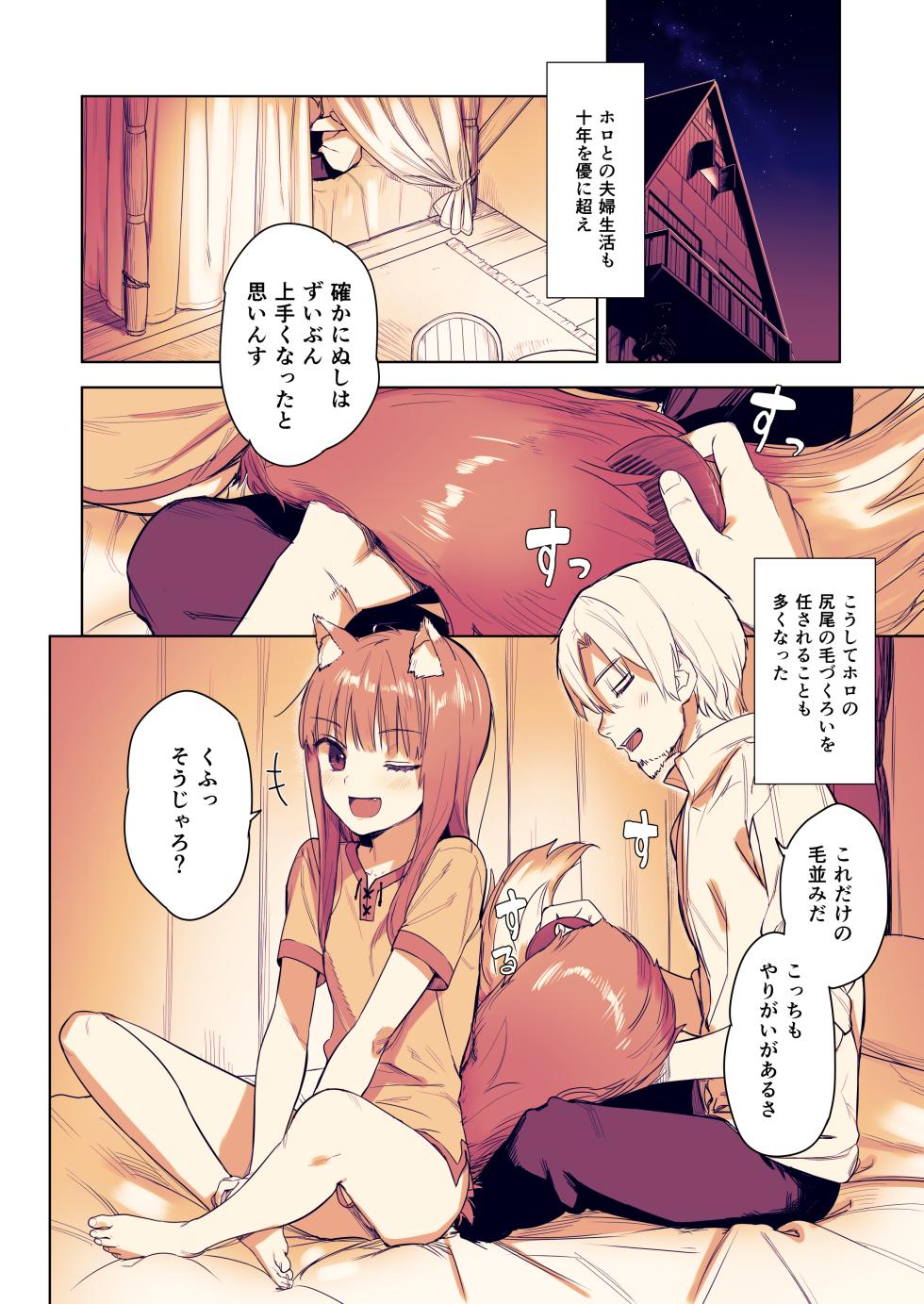 [Ajisaidenden (Kawakami Rokkaku, Takanashi Rei)] Wacchi to Shippori Kezukuroi Hon (Spice and Wolf) [Digital] [Revision] [Decensored] - Page 3