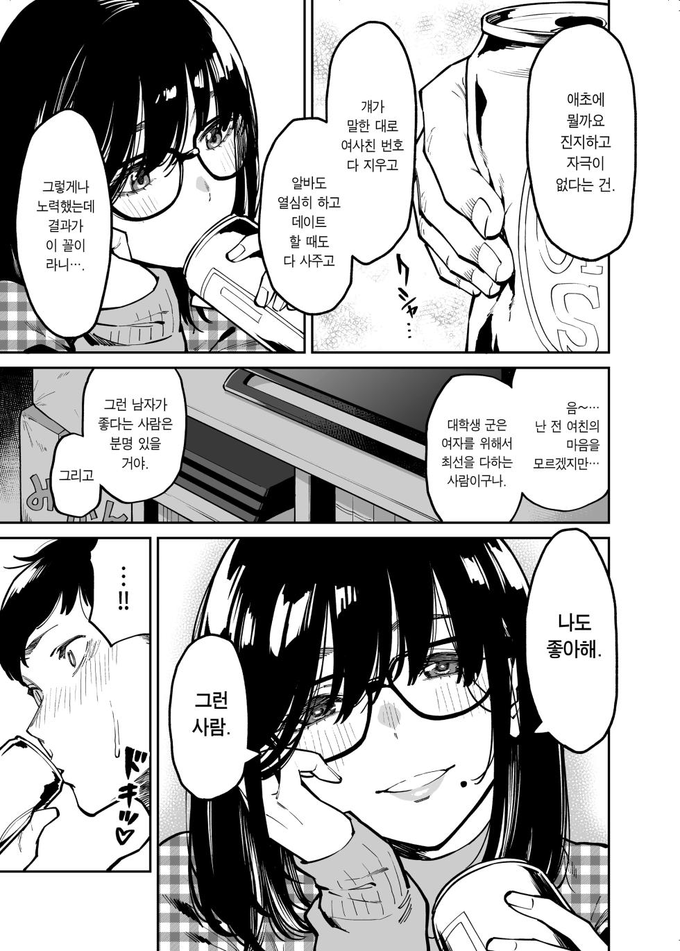 [Uchuusen Shoujigou (Shouji Nigou)] Otonari no Darashina Onee-san ni Nagusamerareru Hanashi | 옆집에 사는 칠칠찮은 누나가 위로해주는 이야기 [Korean] - Page 8
