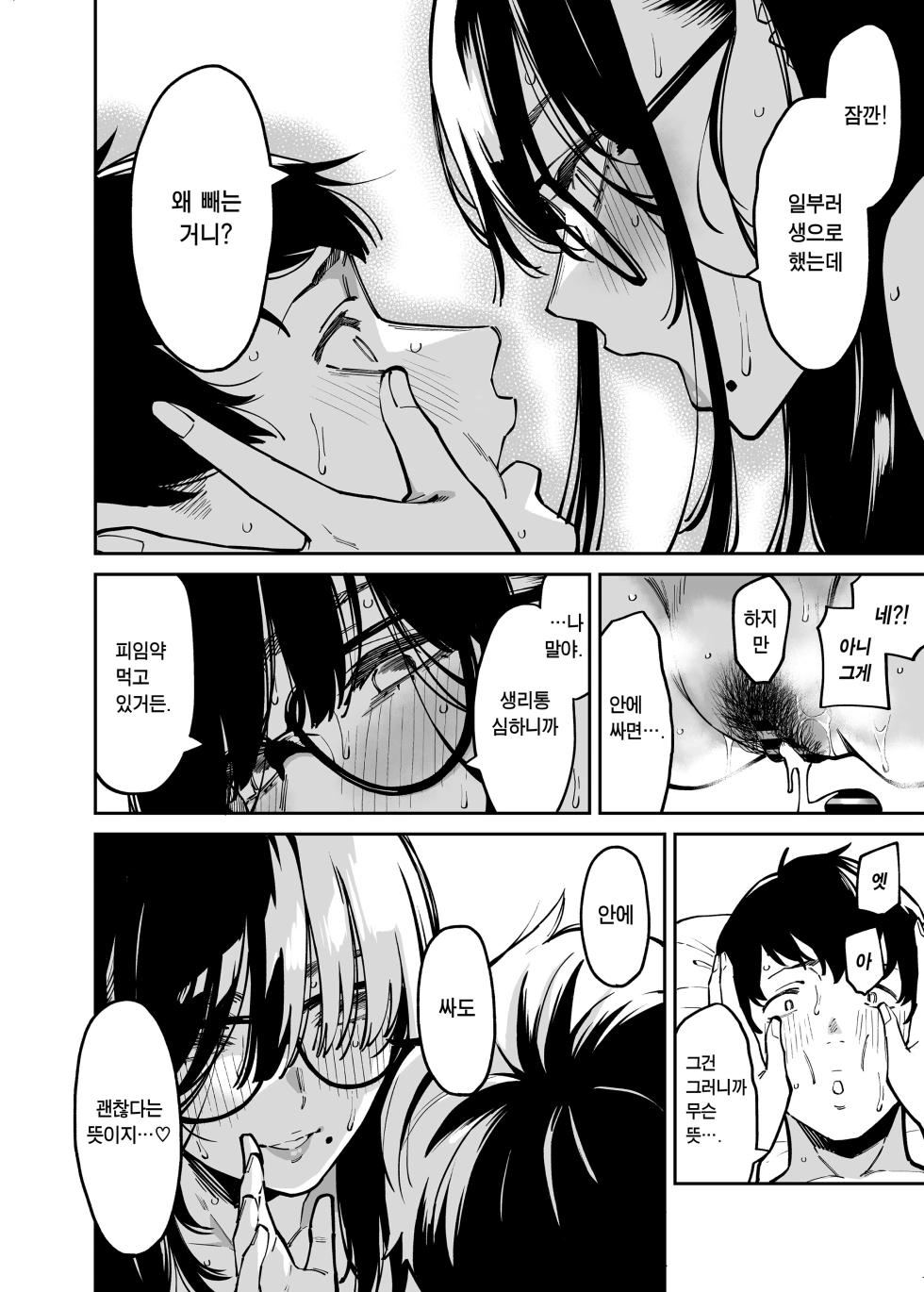 [Uchuusen Shoujigou (Shouji Nigou)] Otonari no Darashina Onee-san ni Nagusamerareru Hanashi | 옆집에 사는 칠칠찮은 누나가 위로해주는 이야기 [Korean] - Page 35
