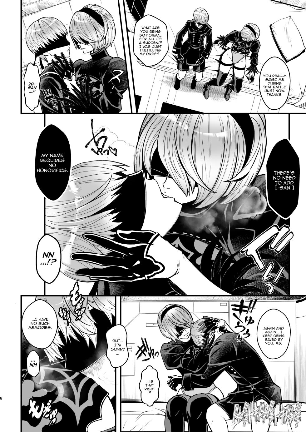 [Metabo Offensive Smell Uproar (Itachou)] Onna Senshinokyuusoku | Female Warrior Rest (Nier: Automata) [English] {Doujins.com} [Digital] - Page 8