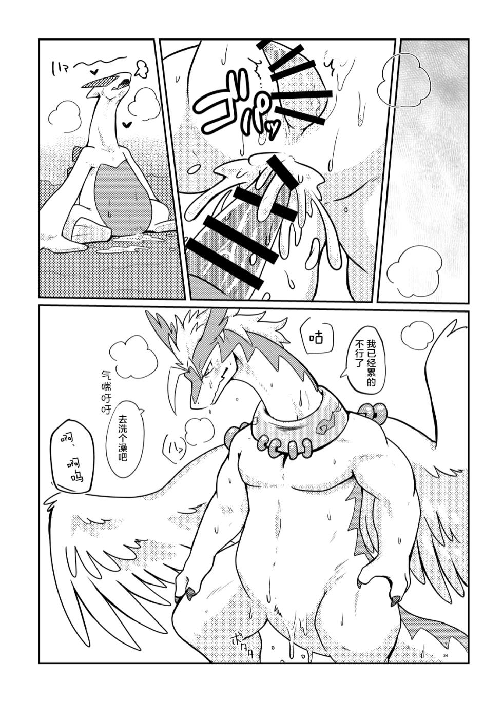 (Kemoket 12) [Kyou no Keiro (Pukkunn)] 与另一个世界相连的天空 | kuu wa bessekai he to tsunagatsu te iru [Chinese] [ZX个人汉化] - Page 33