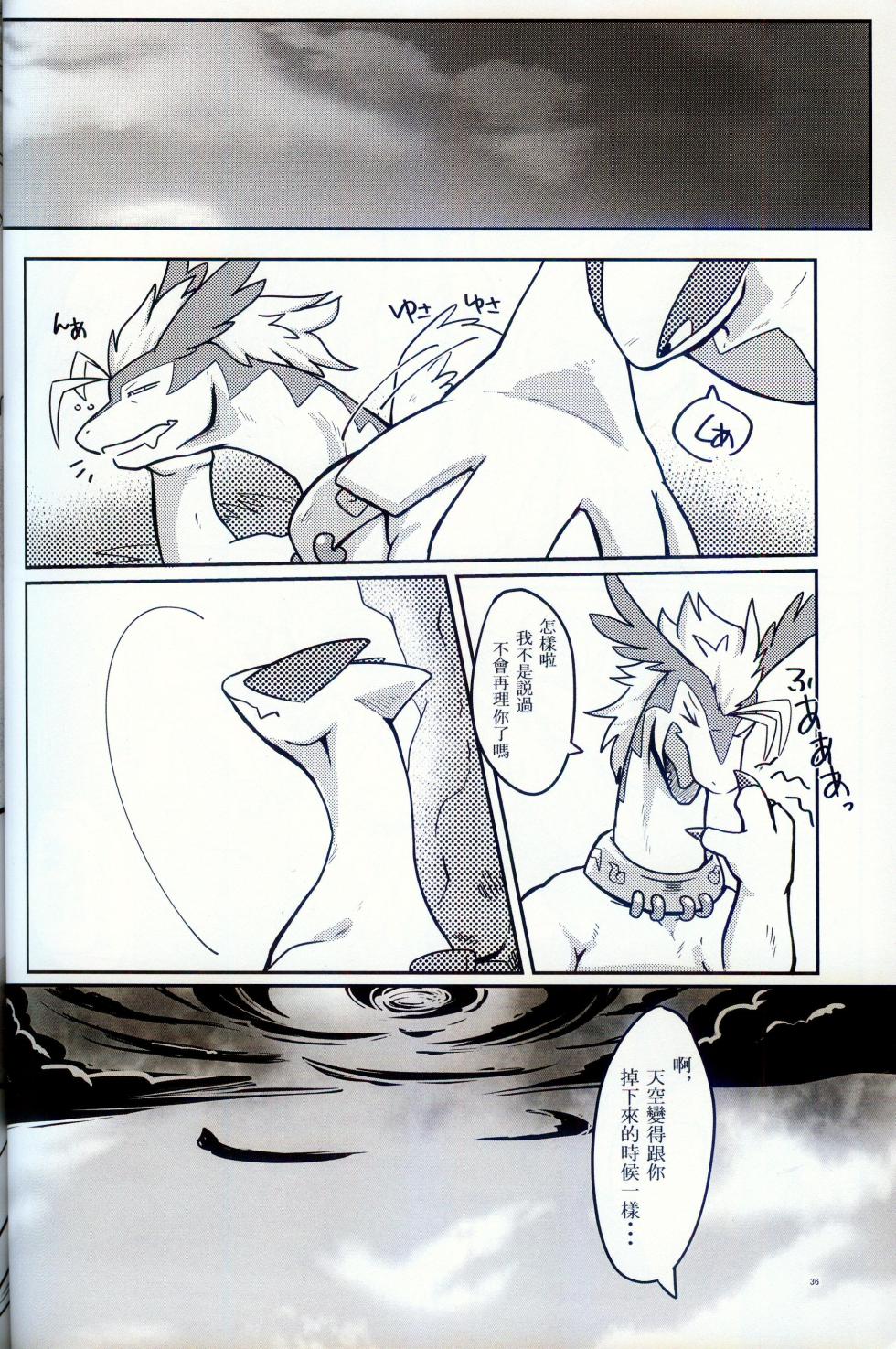 [Kyou no Keiro (Pukkunn)] Sora wa Betsu Sekai e to Tsunagatteiru | 与另一个世界相连的天空 (Legendz: Tale of the Dragon Kings) [Chinese] - Page 35