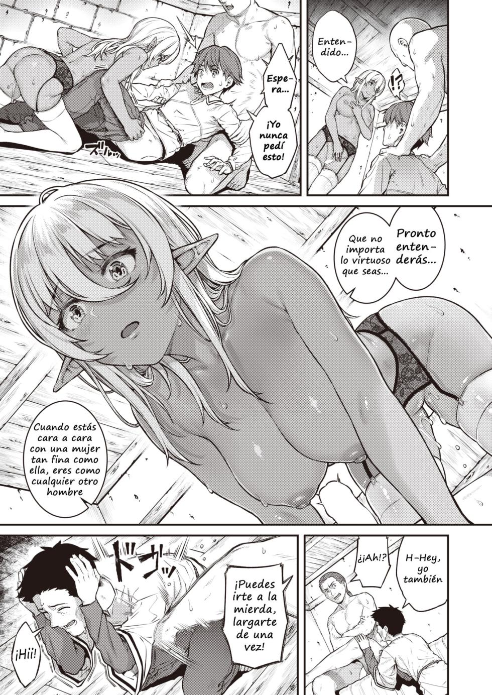 [Sajipen] Seikon - The elven sister is dealing with... (COMIC Shitsurakuten 2023-03) [Spanish] [Digital] - Page 17