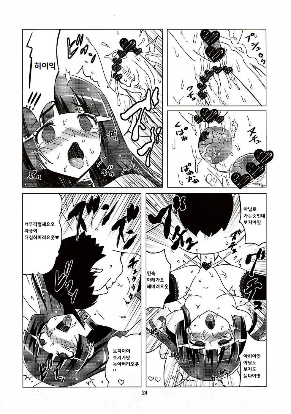 (C82) [Hanyan. (Nekomimi Kanon)] Mesuinu ni Naru  | 암캐가 되어라 (Smile PreCure!) [Korean] [팀탈자궁] - Page 23