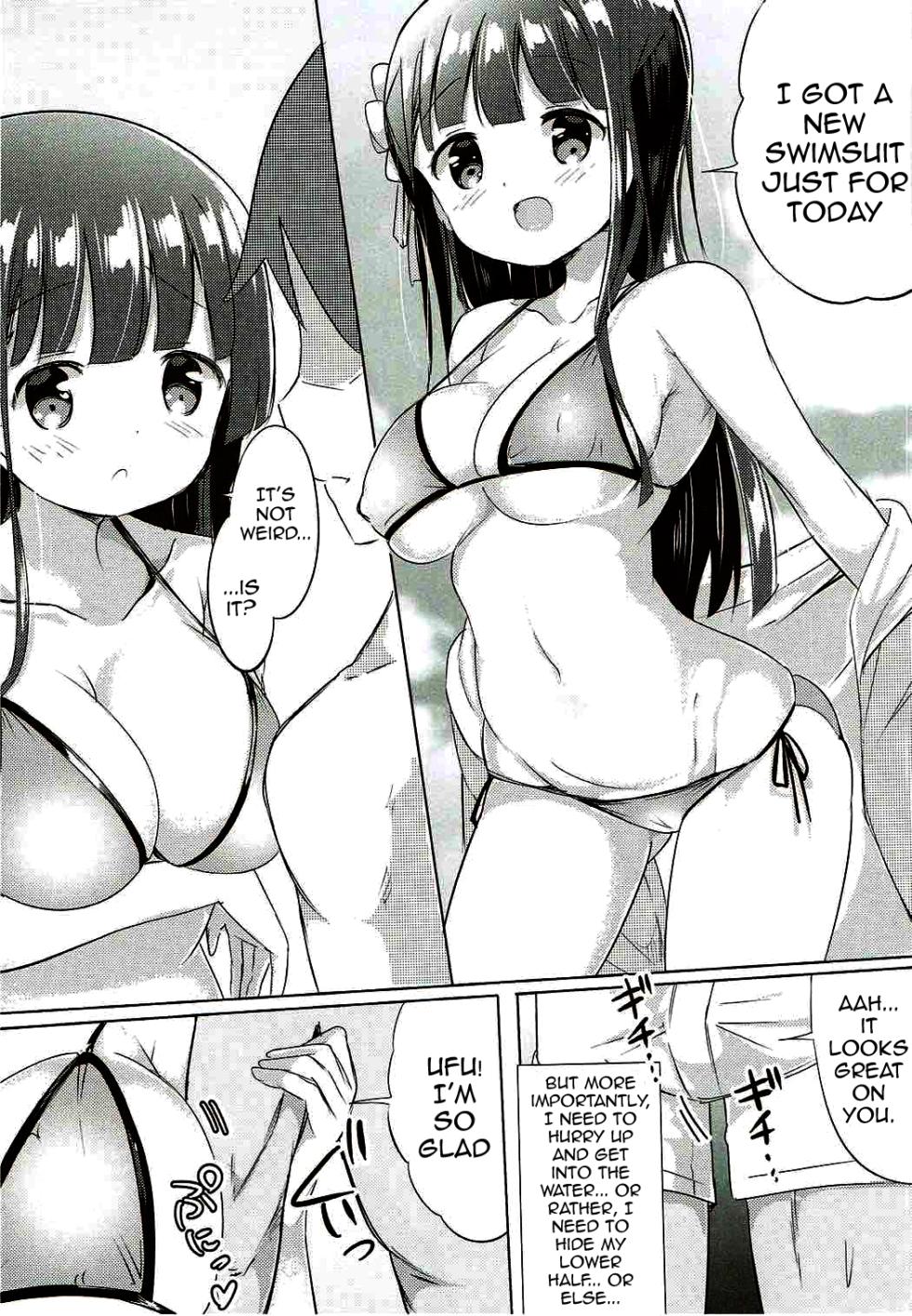 [0000 (Akito.)] Chiya-chan to Hoken Taiiku ~Umi Hen~ | PE With Chiya-chan -Beach Arc- (Gochuumon wa Usagi desu ka?) [English] {Doujins.com} [Digital] - Page 3
