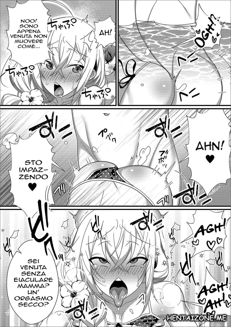 [Shikakui Kuromaru] Shinkon Ryokou de Love Love? Sex Zanmai| Ho una Mamma Trap (Gekkan Web Otoko no Ko-llection! S Vol. 43) [Italian] - Page 14