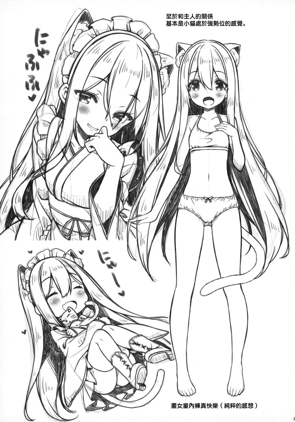 (Mega Akihabara Doujinsai 3) [Botugo (RYO)] Anata no Neko-chan Maid. [Chinese] [一匙咖啡豆汉化组] - Page 23