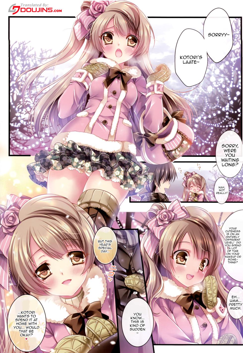 (C87) [Wish~Kibou no Tsubasa~ (Sakurano Ru)] Kotori no SPECIAL LOVE SET | Kotori's SPECIAL LOVE SET (Love Live!) [English] {Doujins.com} - Page 3