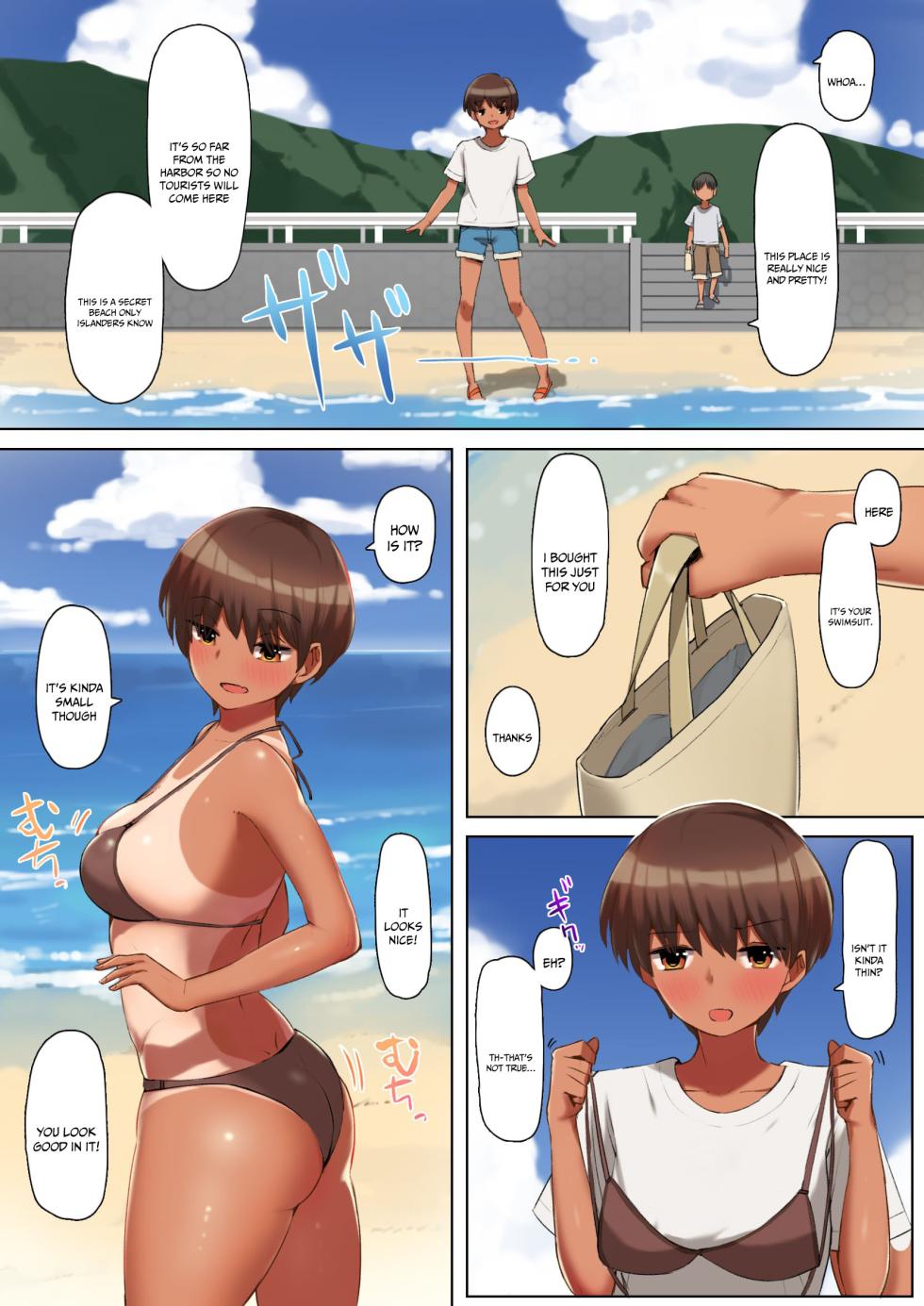 [Kurumaya Koudou] Tokeru Mizugi o Watashitara Chinko no Toriko ni Natta Ken | The Case of My Swimsuit Breaking And Becoming a Slave To His Cock [English] {Doujins.com} - Page 3