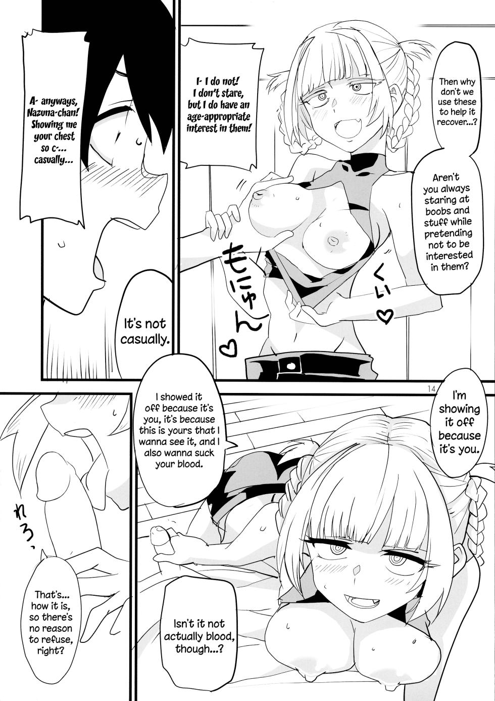 [BlueMage (Aoi Manabu)] Soineya no Uta | Call of the Snooze Shop (Yofukashi no Uta) [English] {Doujins.com} - Page 14