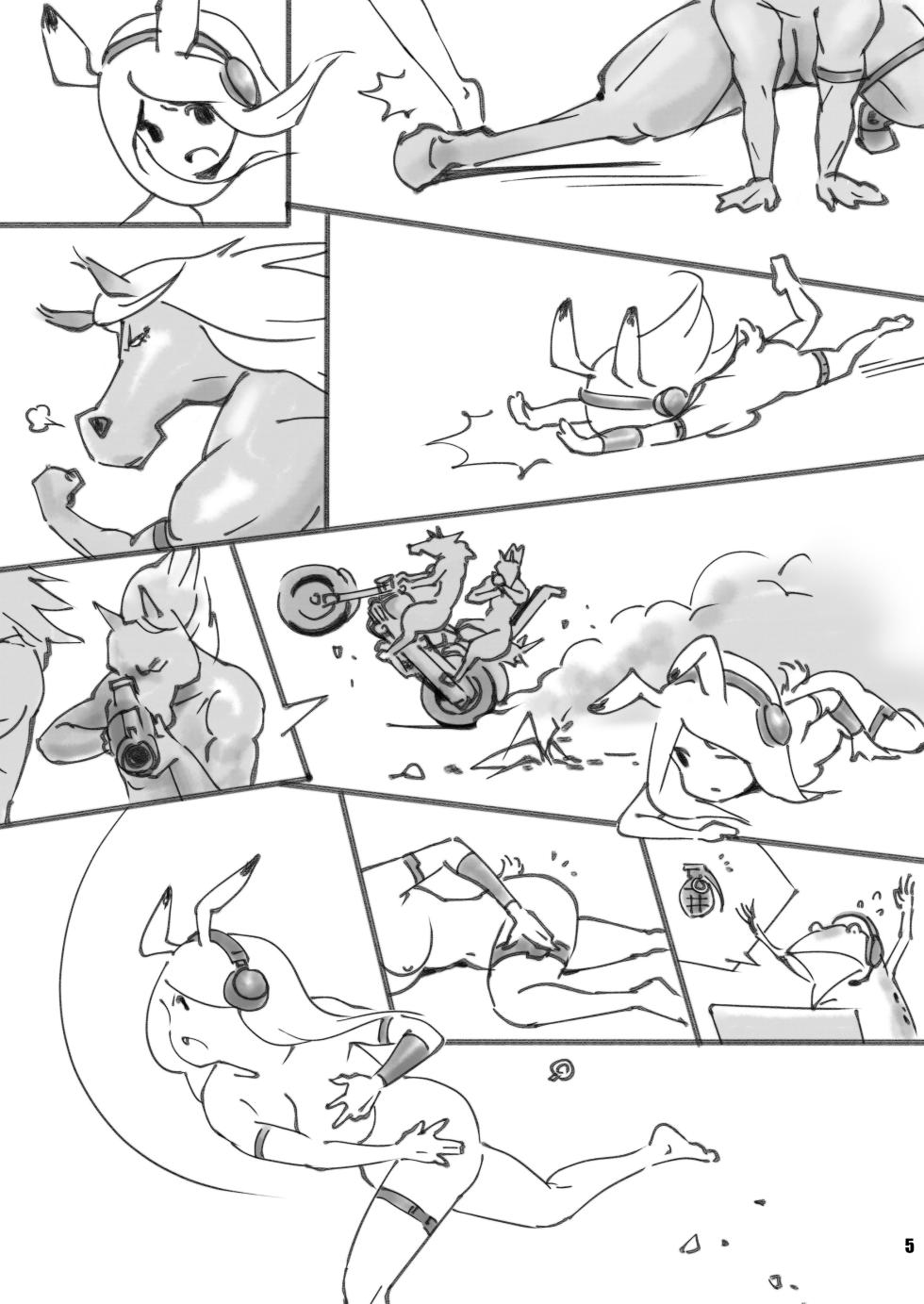 [Guruguru Honpo (Ikeda Kazuhiro)] Choujyuu Nabaraega Usagi-chan no Oomisoka de YO! Ikari no Eto Race [Digital] - Page 5