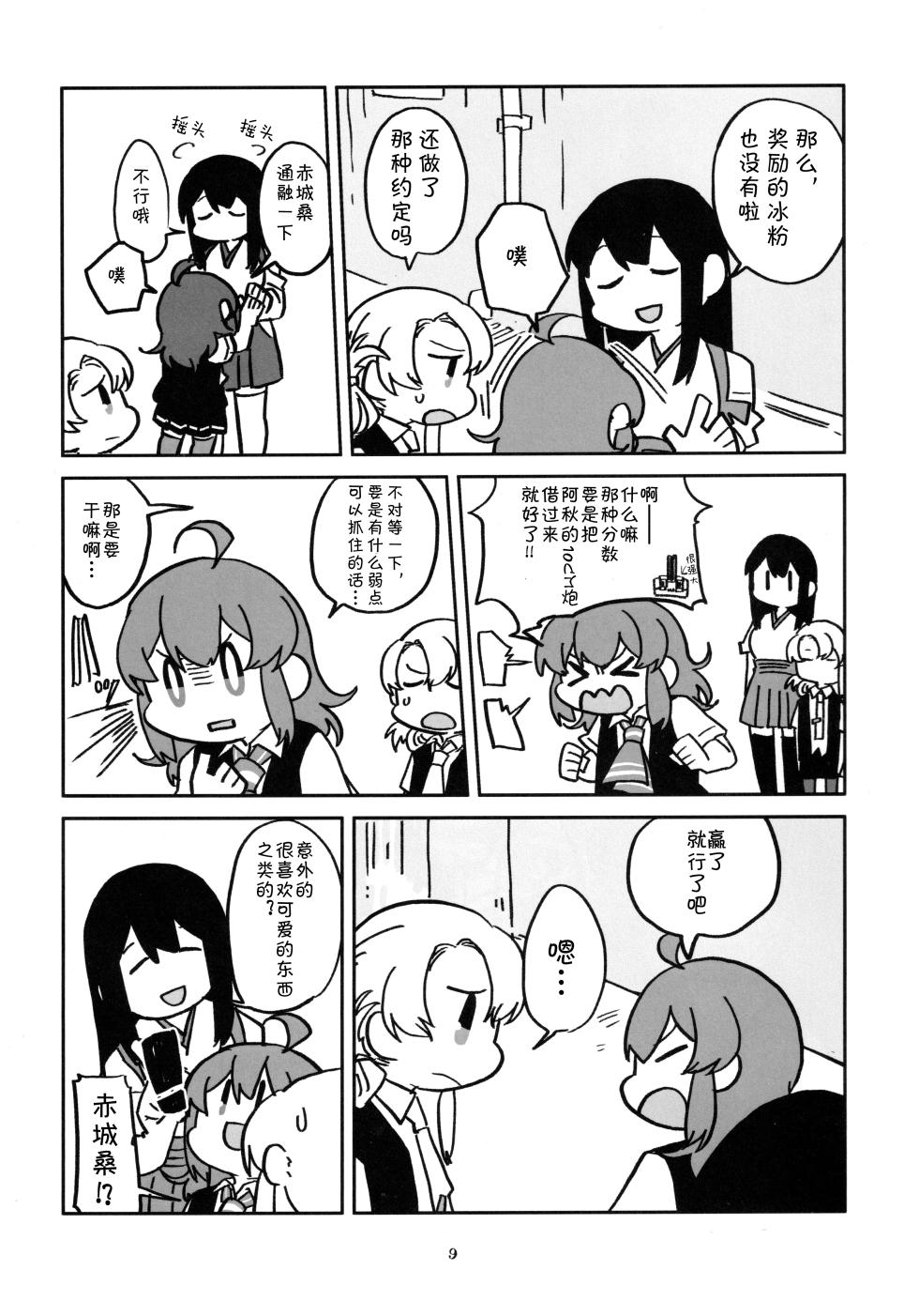 (Kobe Kawasaki Zousen Collection 7) [Hyoushigi (Becchan)] Kawaii Taisei Zero-sama (Kantai Collection -KanColle-) [Chinese] [猫岛汉化组] - Page 10