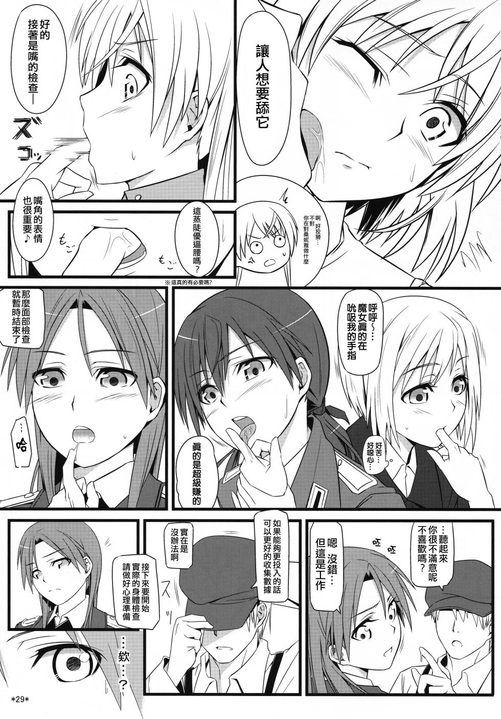 (C90) [Monmo Bokujou (Uron Rei)] KARLSLAND ABSORB (Strike Witches) [Chinese] [個人翻譯] - Page 30