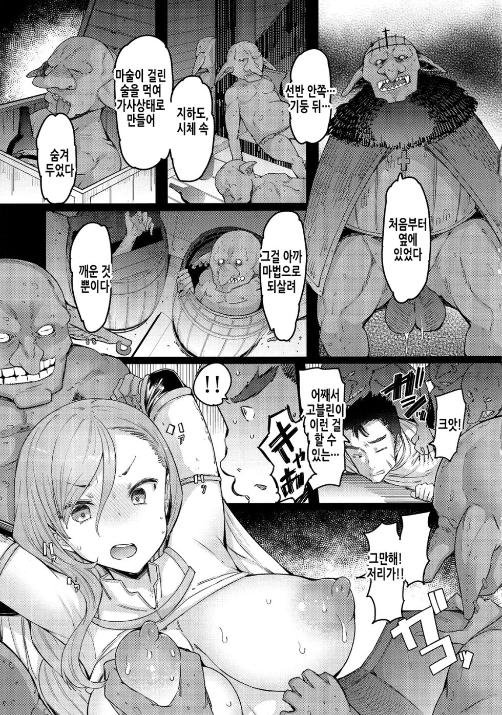 (C101) [Furansowa (EBA)] Kooni no Henpou Kouhen | 고블린의 보복 후편 (Goblin Slayer) [Korean] - Page 7