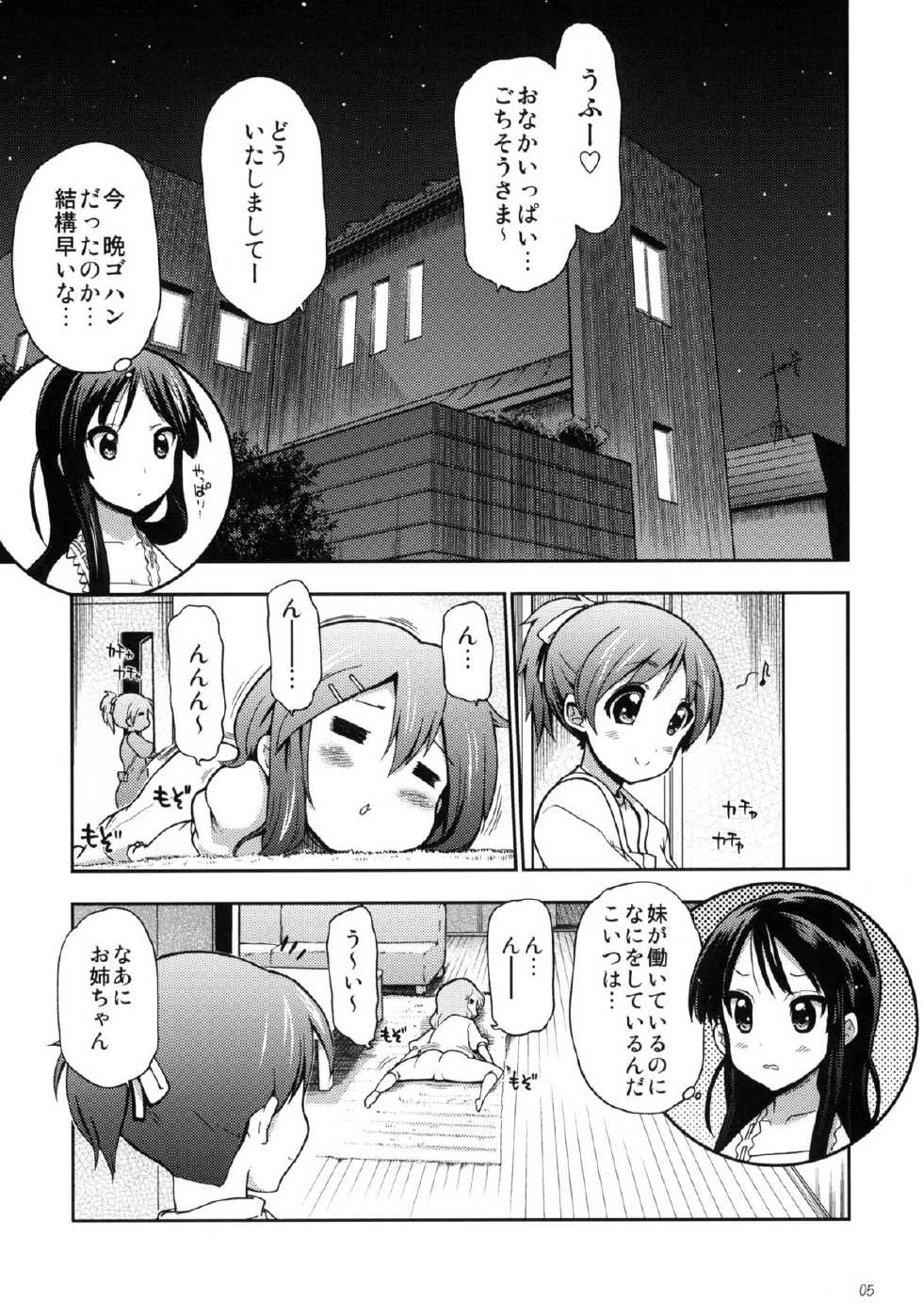 (Tora Matsuri 2010) [Matsumoto Drill Kenkyuujo (Naganoon, Kazumi Yoshiyuki)] Houkago ○○ Time (K-ON!) - Page 4