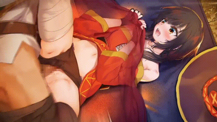 [Harutoshi] 人が大勢いるのにコタツの中でこっそりえっちなことするヤツ [Animated] (Kono Subarashii Sekai ni Syukufuku o!) - Page 18