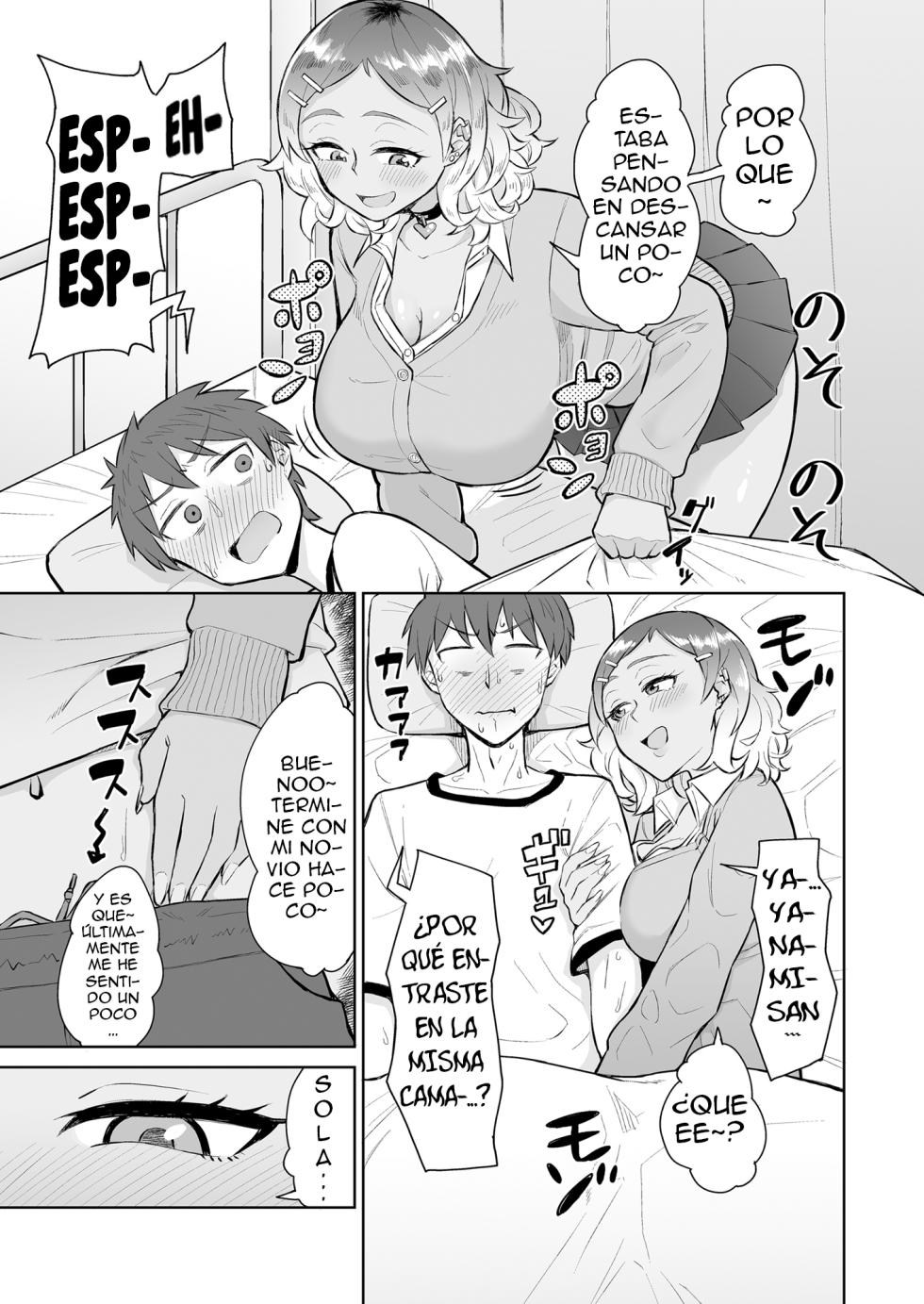 [Buppa Studio (Akutenkou)] Bitch Gal to Shojo Sensei ni Hokenshitsu de Shiboritorareru | Siendo Exprimido En La Enfermeria Por Una Gal Puta Y Una Enfermera Virgen [Spanish] [Anime no Mansebia] [Digital] - Page 4