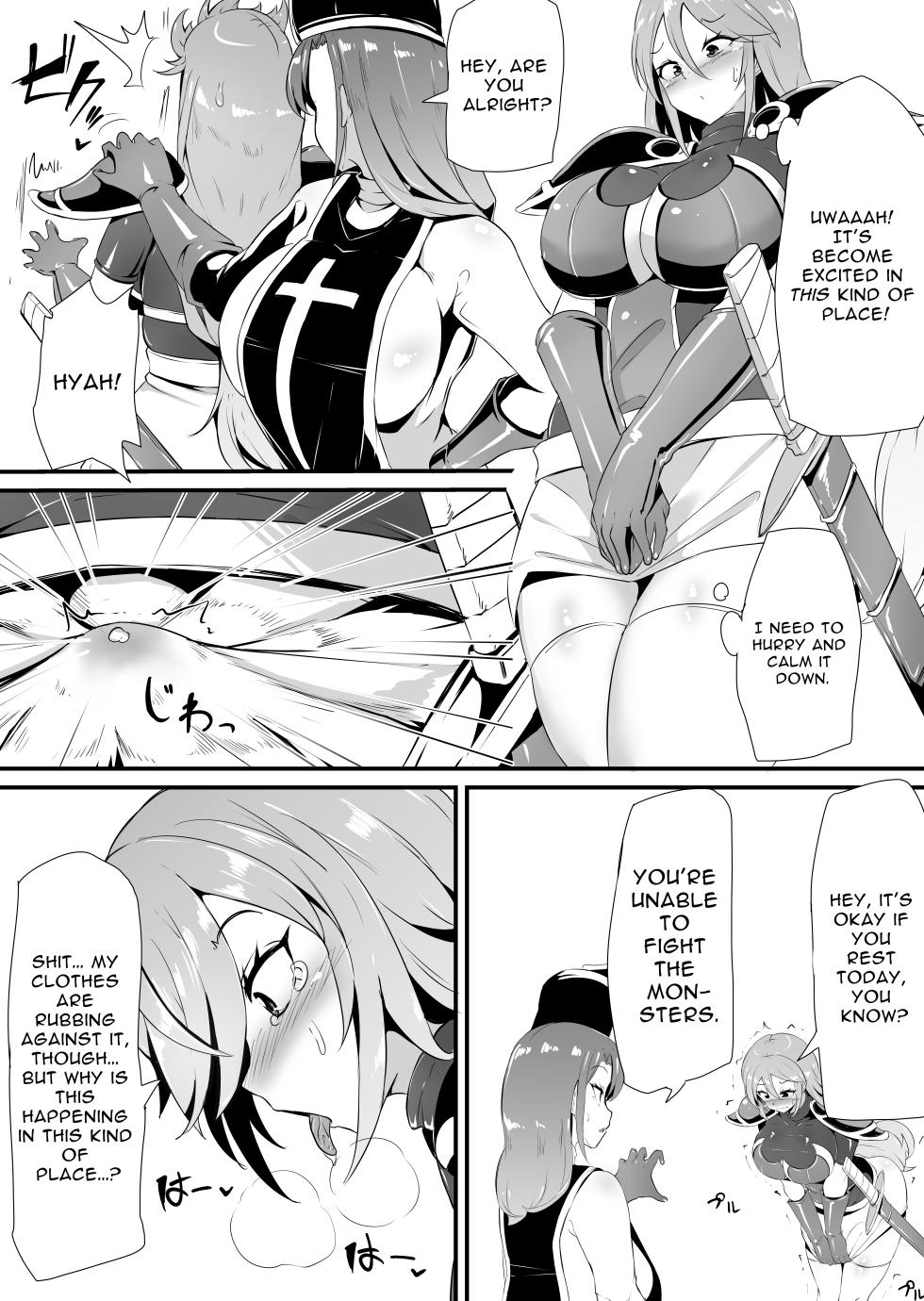 [Blitzkrieg (Himino)] Futanari-ka shite Level o Suwareru Onna Kishi | Futanari Knightess Gets Level Drained [English] [Leriko] - Page 23