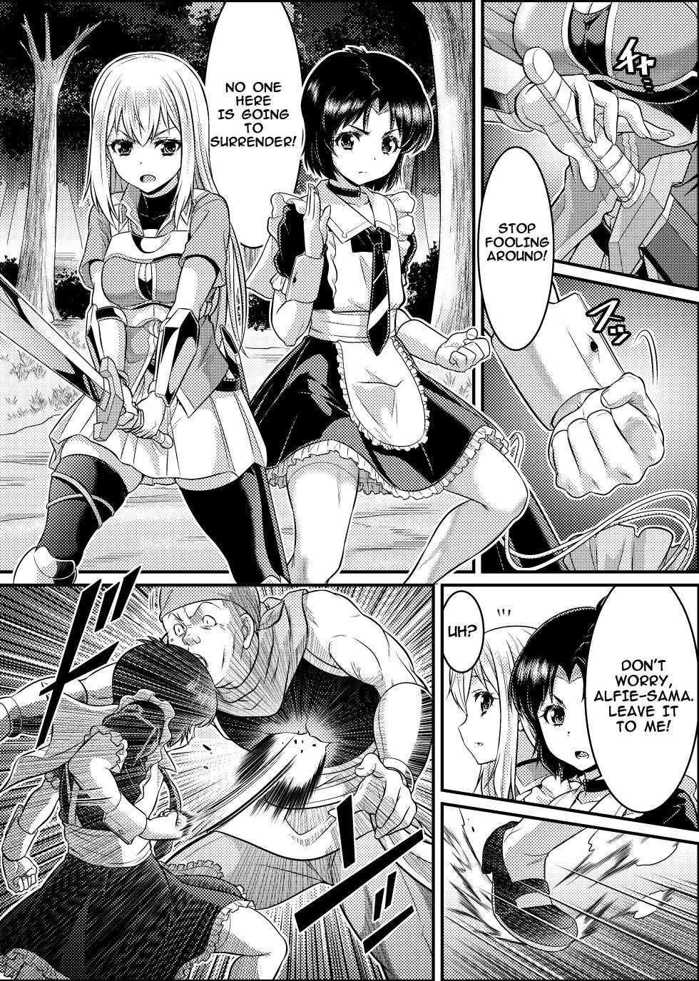[Yumekakiya (MuuMuu, Kinbakuman)]TS-kishi to Josou Maid no Daibouken Ch.1(english) - Page 10