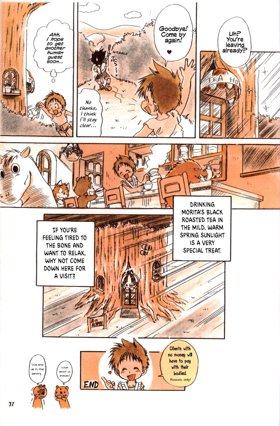 [Sennen Teikoku (Mitsui Jun)] BE-HAPPY (KontaPoponta + Morita's Tea House) [English] [Hikaru Scans] - Page 37
