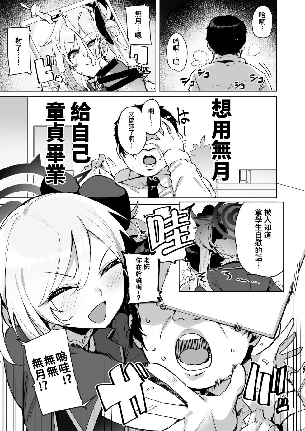 [wakamaker (wakamesan)] mutsuki de doutei sutetai (Blue Archive) [Digital] [禁漫漢化組] - Page 2