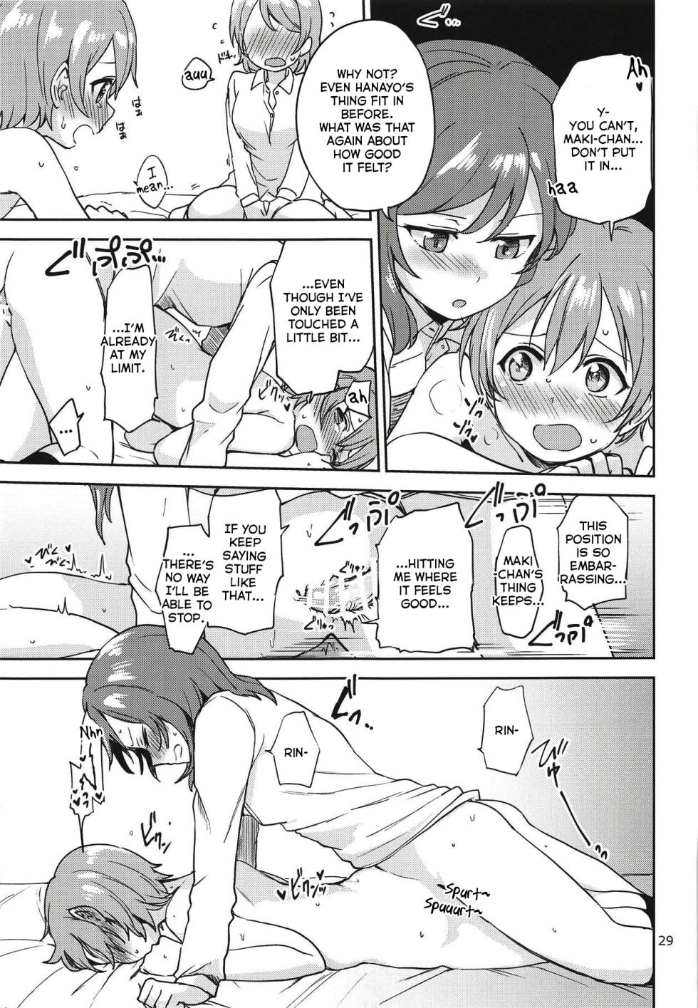 (C94) [Kurocan (Itsuki Kuro)] Rin no Mondai Kakusanchuu! (Love Live!) [English] [nemuiTL] - Page 28