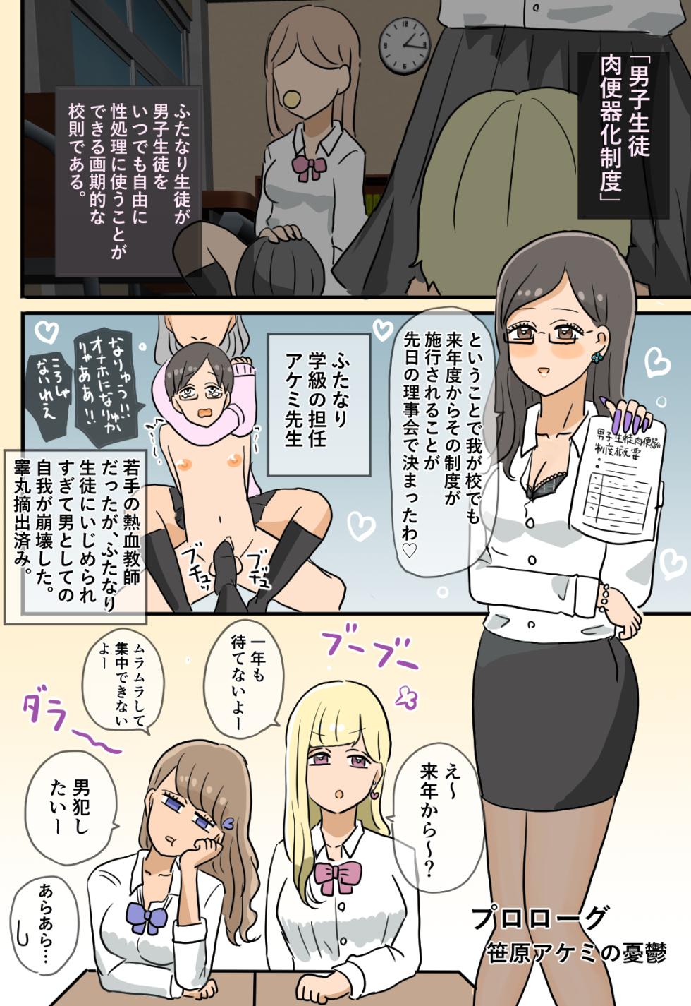 Assmeat Princess in Futanari Class - Page 1
