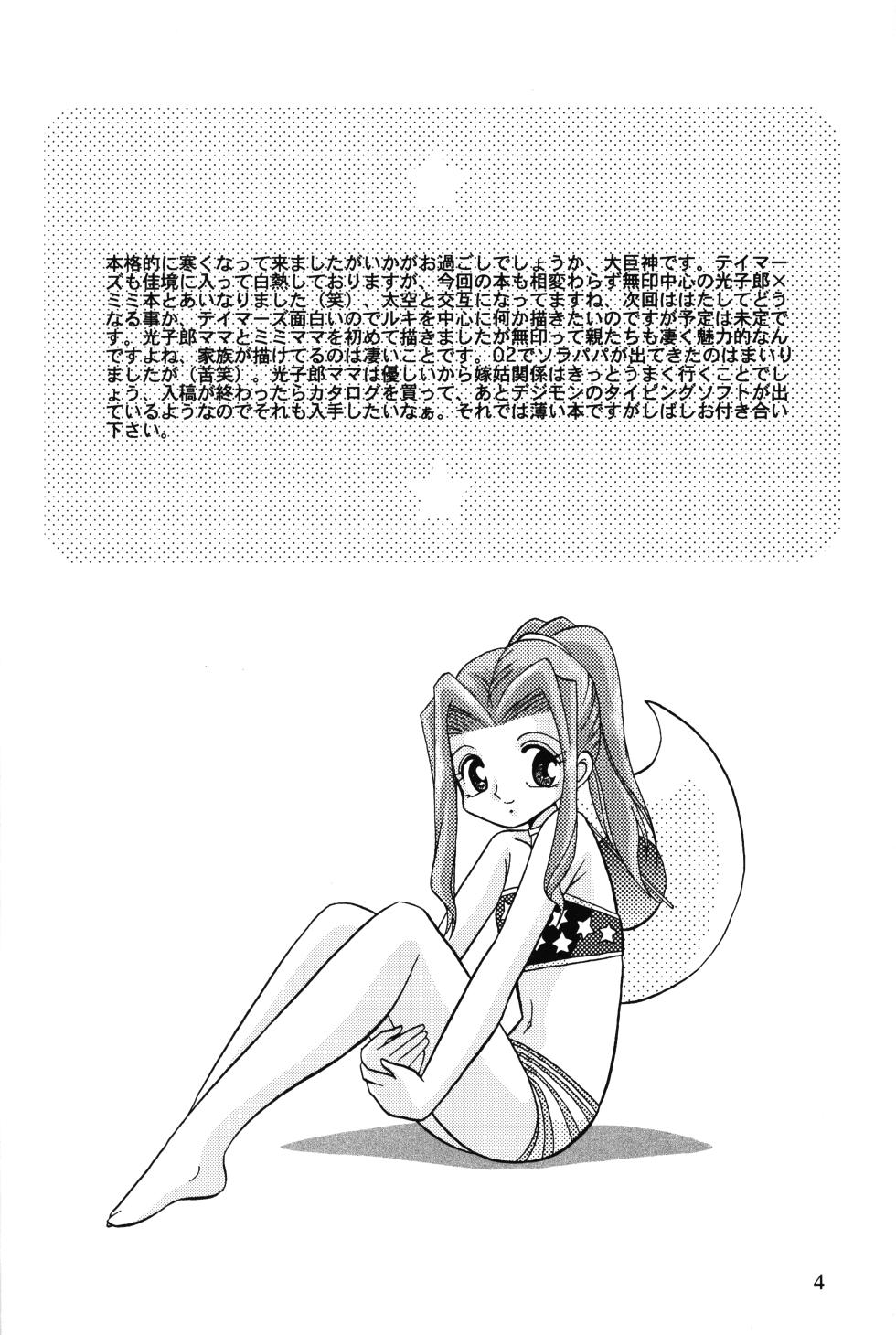 (C61) [Studio TAMO (Daikyojin)] Sora Mimi Hour 4 (Digimon Adventure) - Page 3