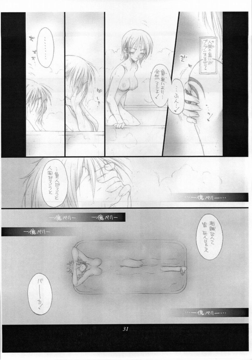 (C62) [Doggy Missile (Fushino Yuuki)] Ichioku Berii no Dorobou Shoujo (One Piece) - Page 30