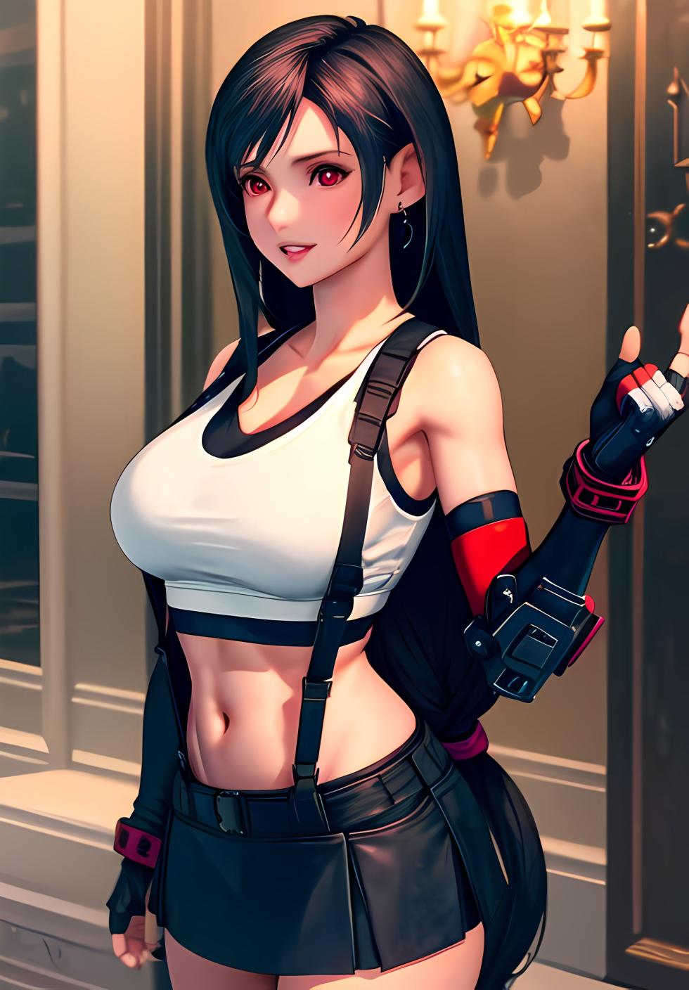 Tifa Lockhart - test on different styles and poses [AI Generated] - Page 6