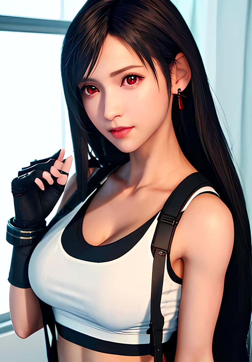 Tifa Lockhart - test on different styles and poses [AI Generated] - Page 9