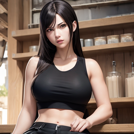 Tifa Lockhart - test on different styles and poses [AI Generated] - Page 16