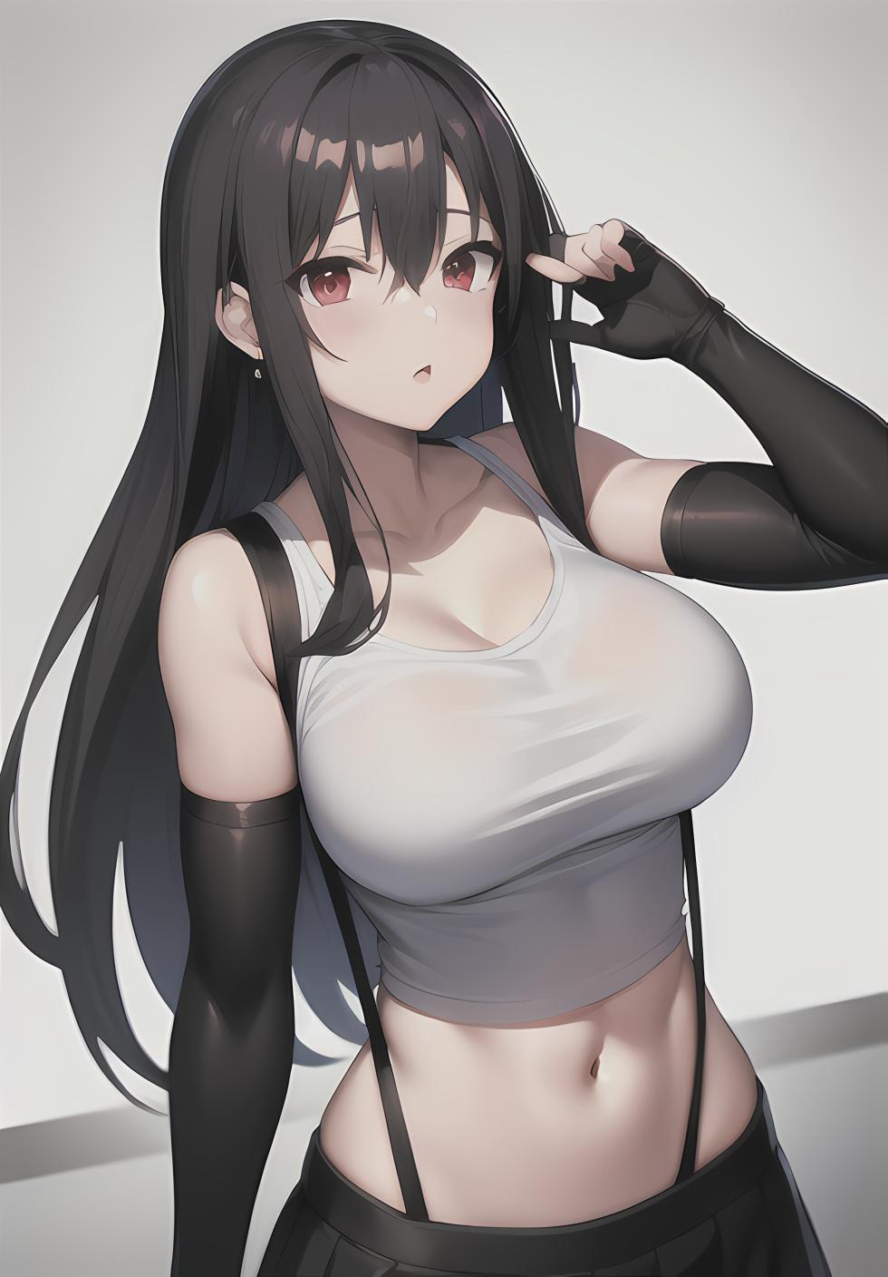 Tifa Lockhart - test on different styles and poses [AI Generated] - Page 28